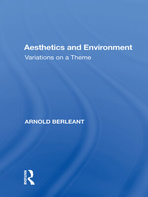 cover image of Aesthetics and Environment